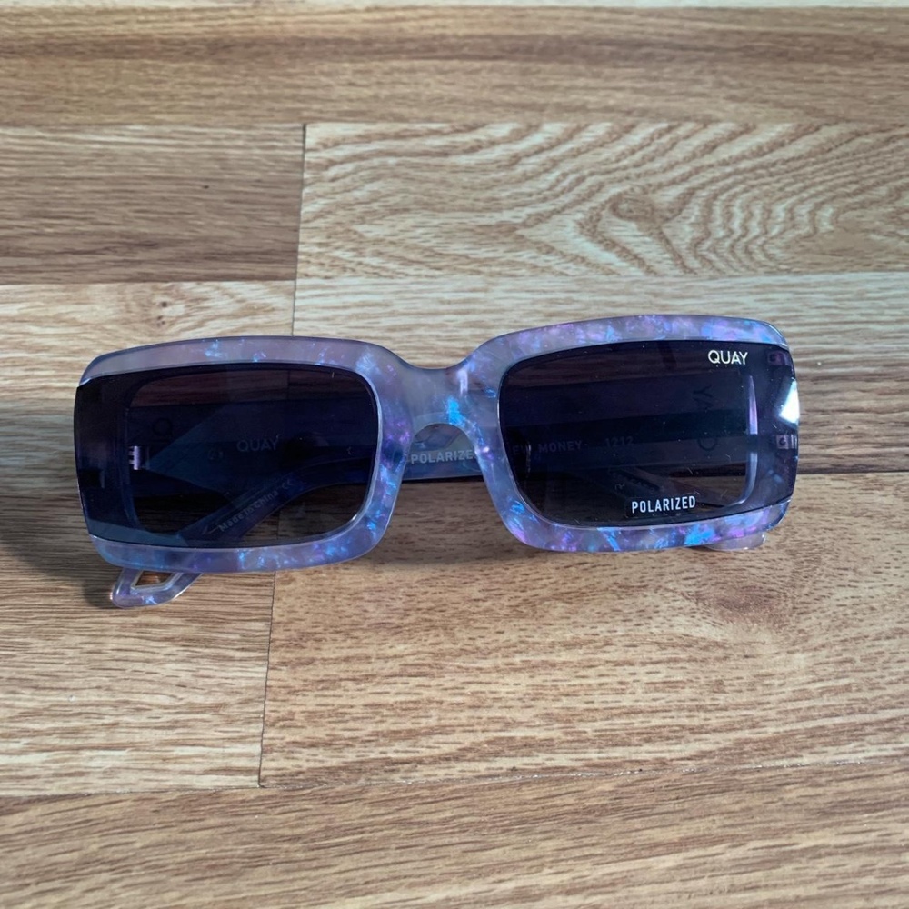 Quay Australia New Money Sunglasses in Purple Tortoise